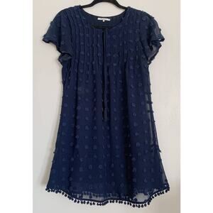 Blue Tularosa Polka Dot Mini Dress XXS